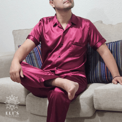 Pijama Camisa De Botones Manga Corta Con Pantalon