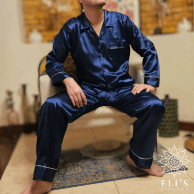 Pijama Camisa De Botones Manga larga Con Pantalón